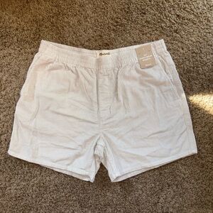 New Madewell Easy Pull-On Corduroy Shorts – Size L – Faded Gravel